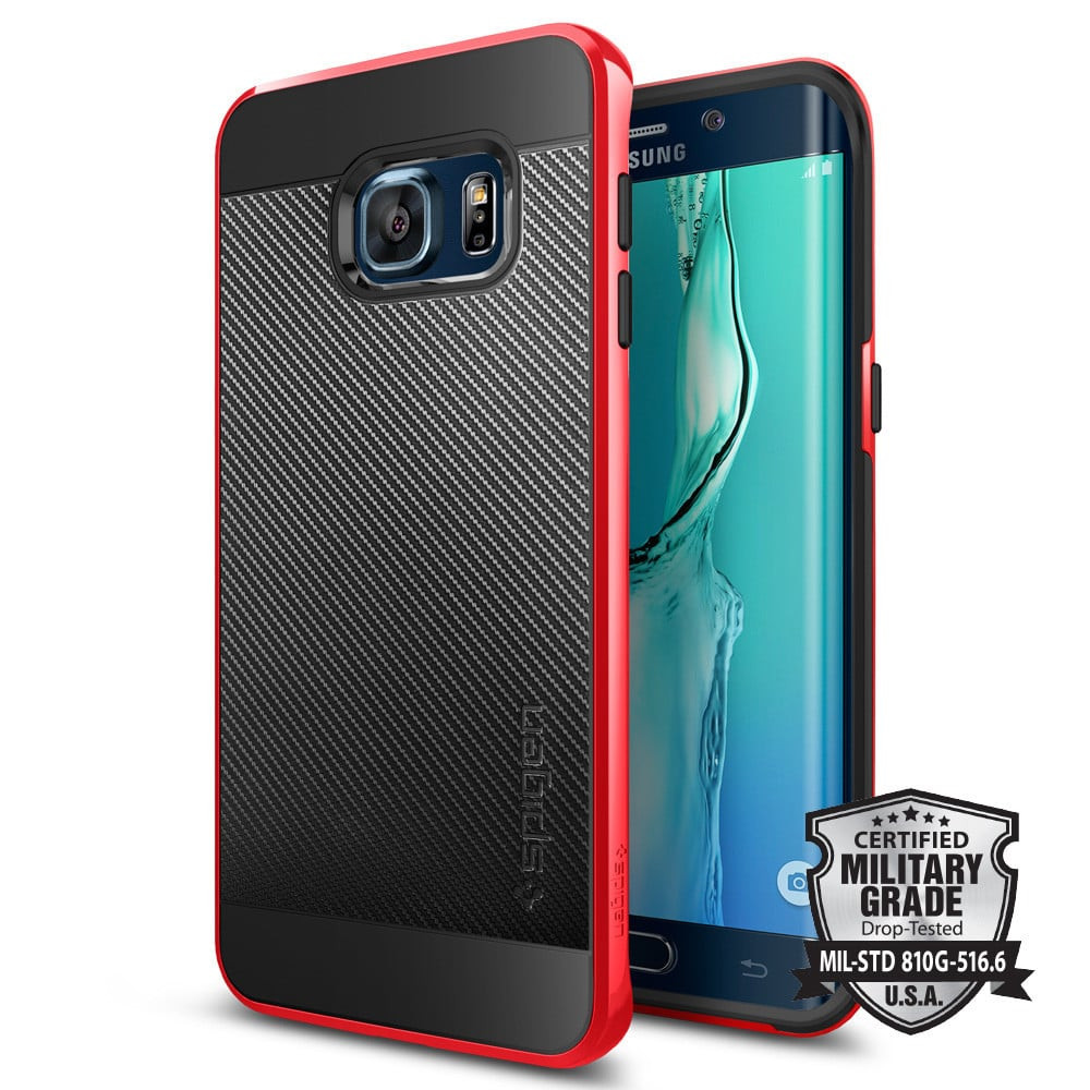 Spigen Neo Hybrid Red Carbon Galaxy S6 Edge+ Plus Case