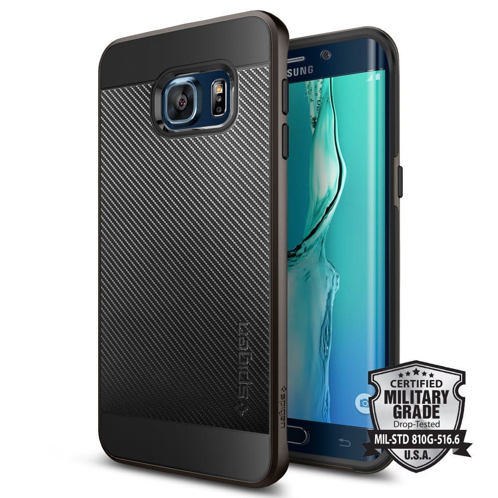 Spigen Neo Hybrid Slate Carbon Galaxy S6 Edge+ Plus Case