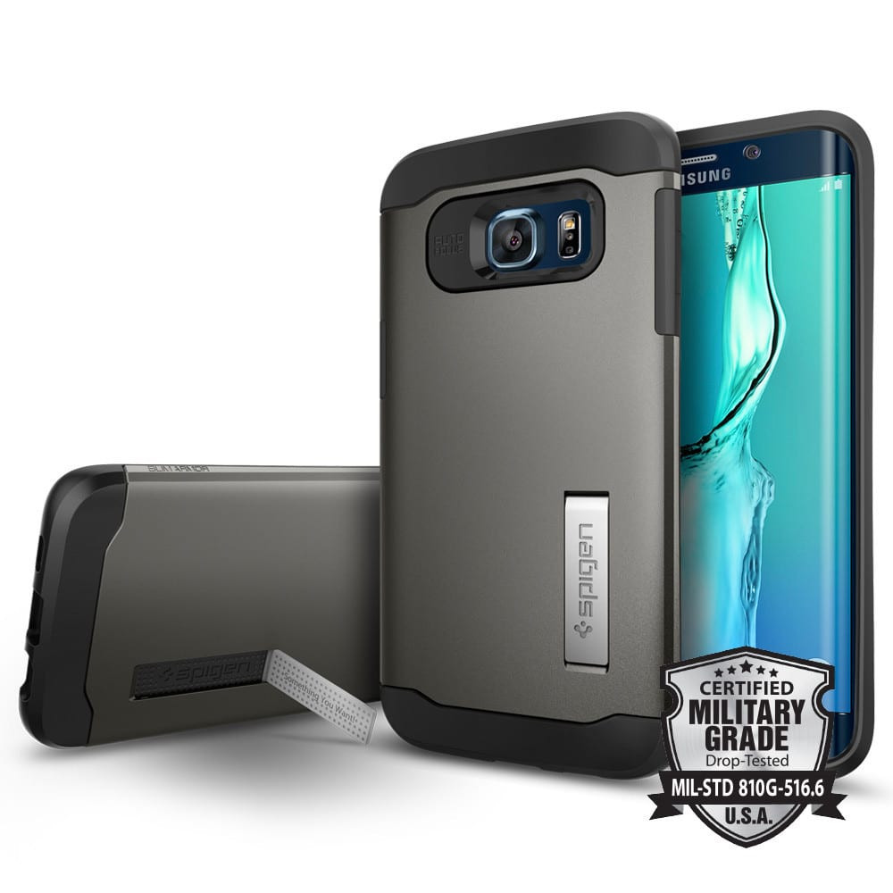 Spigen Slim Armor Gunmetal Galaxy S6 Edge+ Plus Case