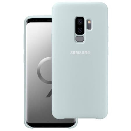 Official Samsung Galaxy S9+ Plus Silicone Cover Case - Mint Blue
