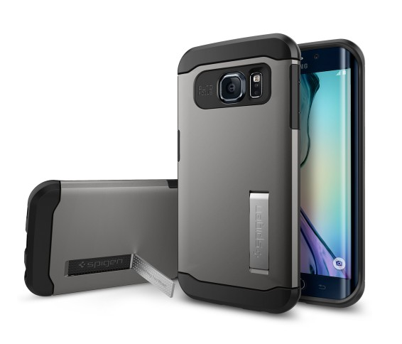 Spigen Slim Armor Galaxy S6 Edge Case Gunmetal