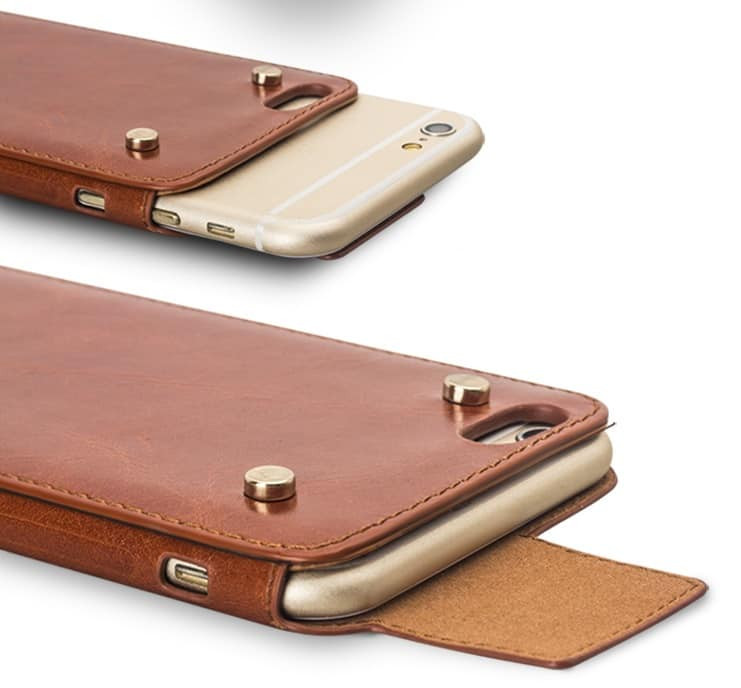 Elegant Leather Buckle Case for iPhone 6