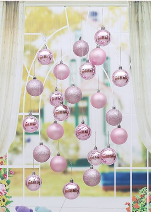 Decorative Christmas Bulbs Pack of 24