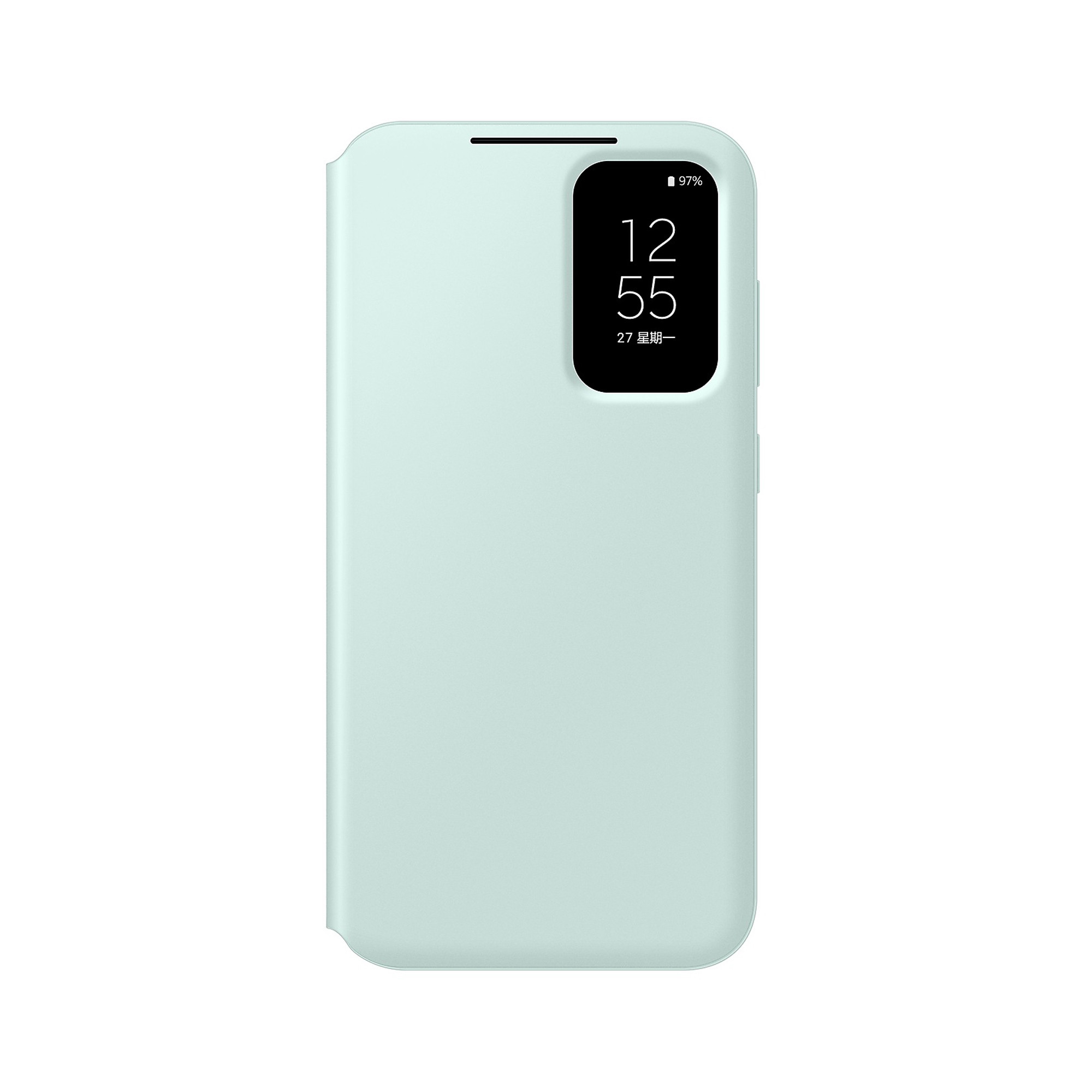 Galaxy S23FE Smart Clear View Wallet Case Cover Mint Green