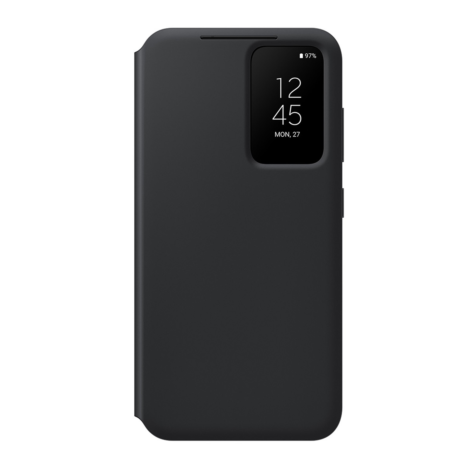Galaxy S23+ Smart Clear View Wallet Case Cover Black