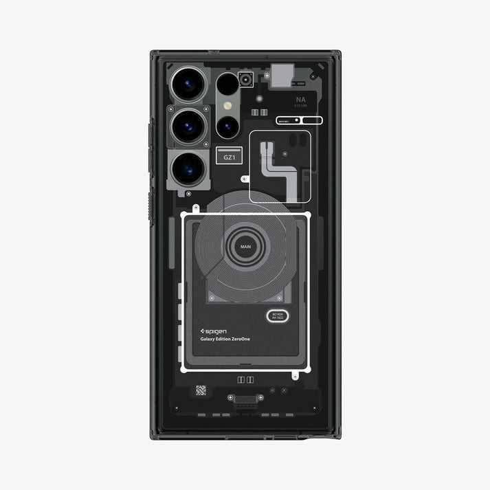 Spigen Samsung Galaxy S23 Ultra Case Ultra Hybrid Zero One Black