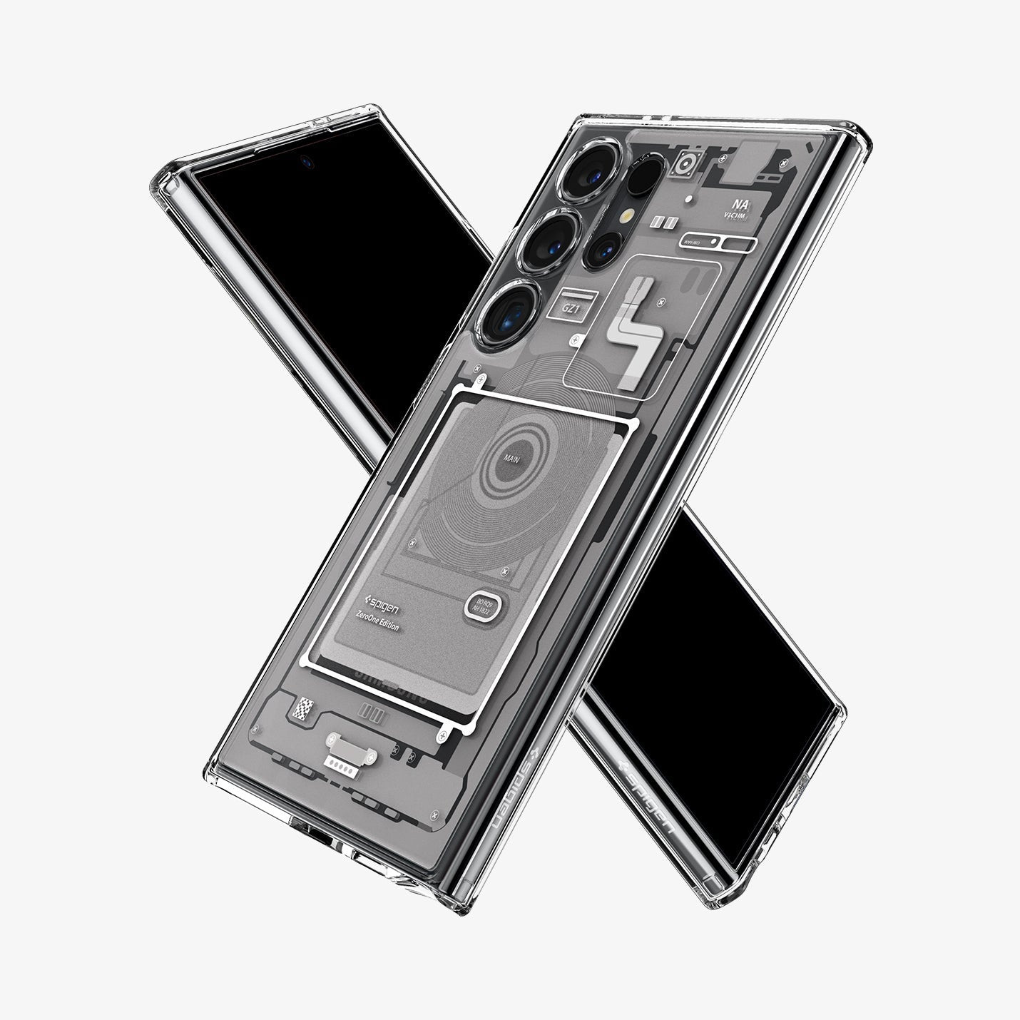 Spigen Samsung Galaxy S24 Case Ultra Hybrid Zero One White