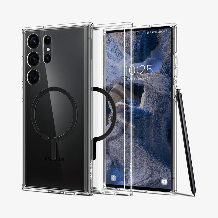 Samsung Galaxy S25 Plus Case Ultra Hybrid Metal Ring MagFit