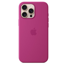 iPhone 16 Pro Max Silicone Case With MagSafe Fuchsia
