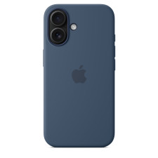 iPhone 16 Silicone Case With MagSafe Denim Blue