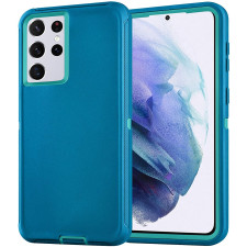 Samsung Galaxy S21 Ultra 5G Defender Series Case - Blue Turquoise