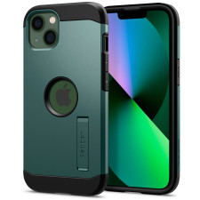 Spigen iPhone 13 Case Tough Armor Midnight Green
