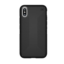 Speck Presidio Grip iPhone X Case - Black/Black