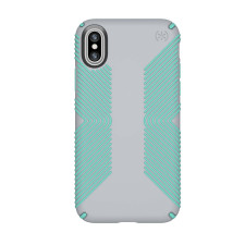 Speck Presidio Grip iPhone X Case - Grey Green