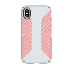 Speck Presidio Grip iPhone X Case - Grey Pink