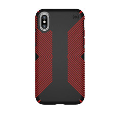 Speck Presidio Grip iPhone X Case - Black Red