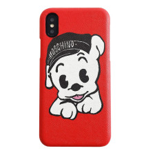 Moschino Pudgy Red Dog iPhone 8 7 Case