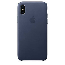 iPhone X Leather Case - Midnight Blue