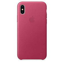 iPhone X Leather Case - Pink Fuchsia