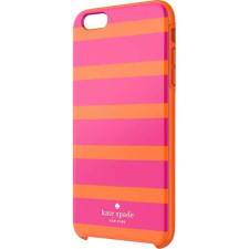 iPhone 6 Kate Spade Pink Orange Kinetic Stripe Hybrid Hard Shell Case
