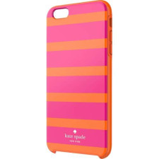 iPhone 6 Plus Kate Spade Pink Orange KineticStripe Hybrid Hard Shell Case