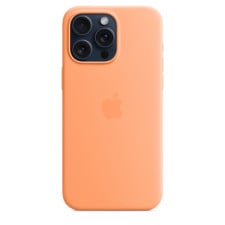 iPhone 15 Pro Max Silicone Case With MagSafe Orange Sorbet