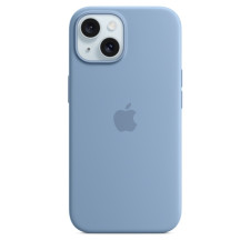 iPhone 15 Silicone Case With MagSafe Winter Blue