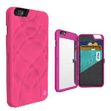iFrogz Charisma Wallet Mirror Case for iPhone 6 Hot Pink