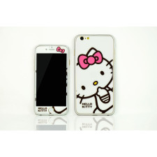 iPhone 6 Plus Hello Kitty White Bumper and Skin Decal Case