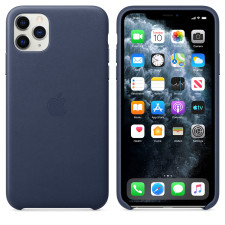 Apple iPhone 11 Pro Max Leather Case Midnight Blue