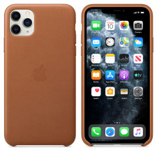 Apple iPhone 11 Pro Max Leather Case Saddle Brown