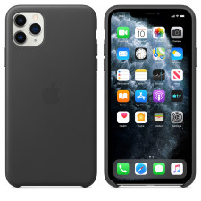 Apple iPhone 11 Pro Max Leather Case Black