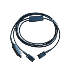 Plantronics QD Y-Splitter Adapter Training Cord Practica SP11/12