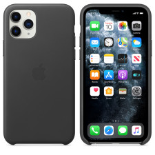Apple iPhone 11 Leather Case Black
