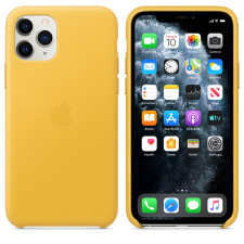 Apple iPhone 11 Leather Case Meyer Lemon