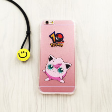 Jigglypuff Pokemon Lanygard Ring Case iPhone 6 6s