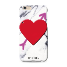 Iphoria Collection Miroir au Portable Marble Arrow Heart Red for iPhone 6 6s