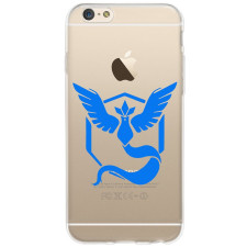Pokemon Go Blue Team Mystic Clear TPU Case for iPhone 6 6s Plus