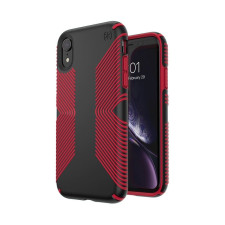 Speck Presidio Grip iPhone XR Black/Dark Poppy Red