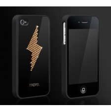 More Black Exclusive Plus Bolt Gold Case