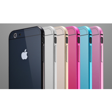 Sleek Full Body Sliding Backplate Apple Logo Bumper Case for iPhone 6 Plus
