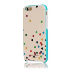 iPhone 7 Plus Kate Spade Confetti Dot Hybrid Hard Shell Case Cream/Black/Green/Blue/Pink/Yellow