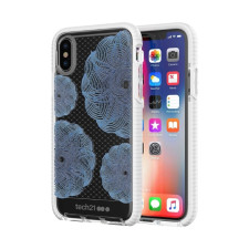 iPhone X XS Tech21 Evo Check Evoke Edition Clear/Blue Case