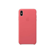 iPhone XS Max Leather Case - Peony Pink