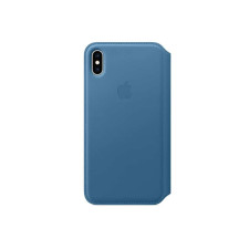 iPhone XS Max Leather Folio - Cape Cod Blue