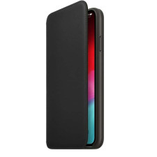 iPhone XR Leather Folio - Black