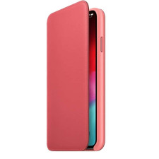 iPhone XR Leather Folio - Peony Pink