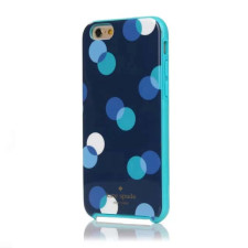 iPhone 6 Kate Spade Trapping Dots Navy Teal Blue Gel Hybrid Hardshell Case