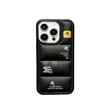 Grand Theft Auto IV 5 3D Soft Puffy Design Phone Rockstar Games Puffer Case For iPhone SE 6 7 8 X 11 12 13 14 15 16 Black White