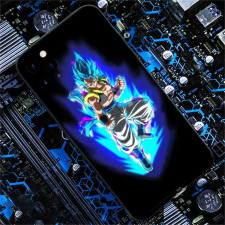Anime Dragon Gogeta Blue LED Phone Case Cover For iPhone 15 14 13 12 11 X 8 7 6 SE Pro Max Plus